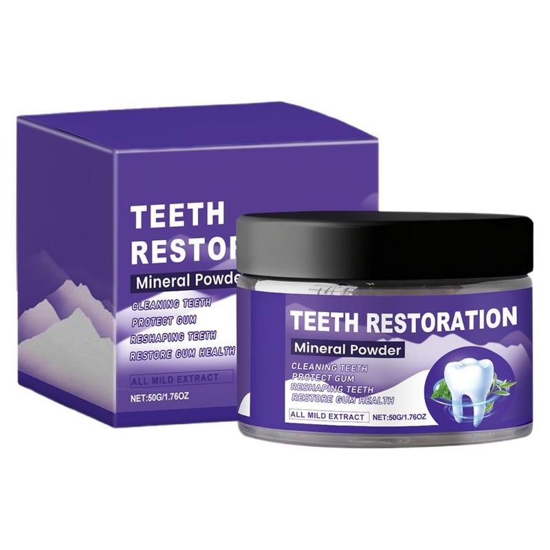 SKU00002619 Oral Care Tooth Powder - Daily care for oral hygiene, cleans teeth, removes odor, freshens, cleans, and brightens teeth.